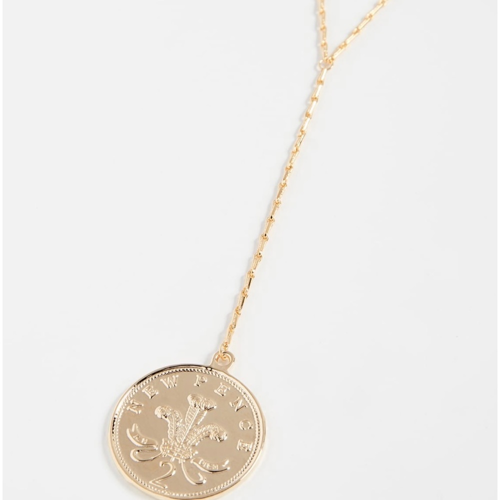 Shashi Women’s Warrior Lariat Coin Necklace NIB - Picture 4 of 10
